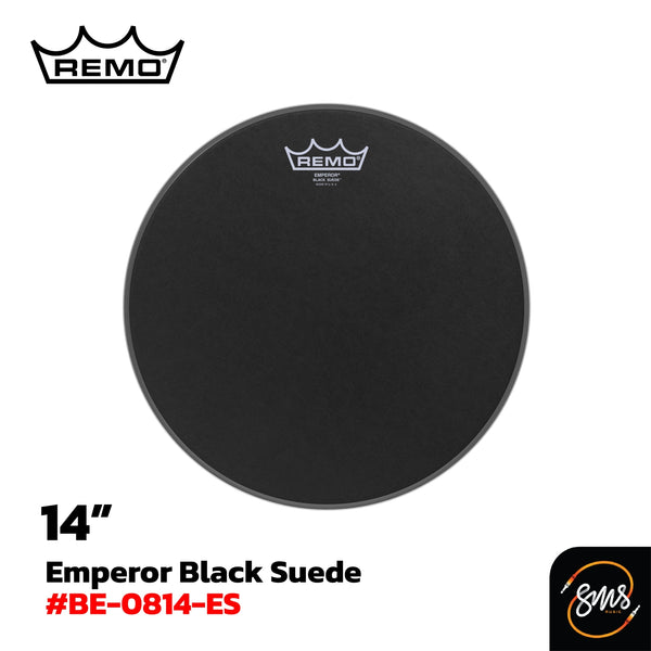 หนังกลอง Remo รุ่น EMPEROR® BLACK SUEDE™ (Tom/Snare)