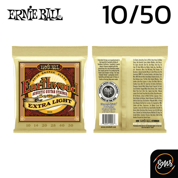 สายกีต้าร์โปร่ง เบอร์10/50 ERNIE BALL EARTHWOOD