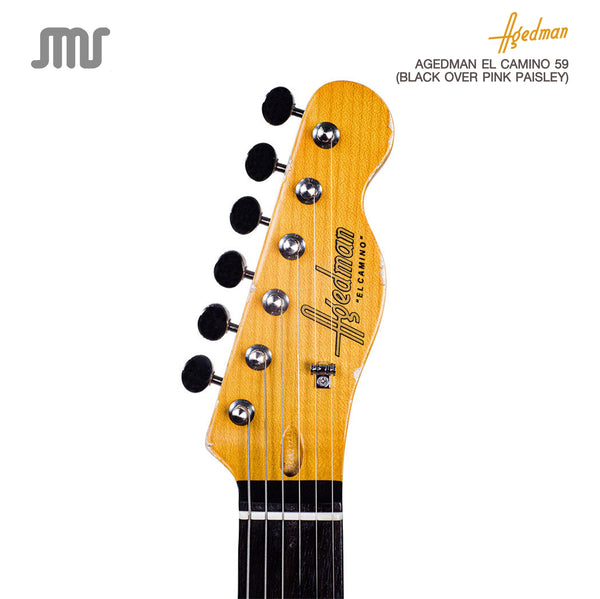 Agedman EL Camino 59 (Black Over Pink Paisley) กีต้าร์ไฟฟ้า