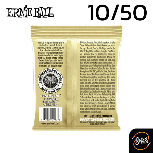 สายกีต้าร์โปร่ง เบอร์10/50 ERNIE BALL EARTHWOOD