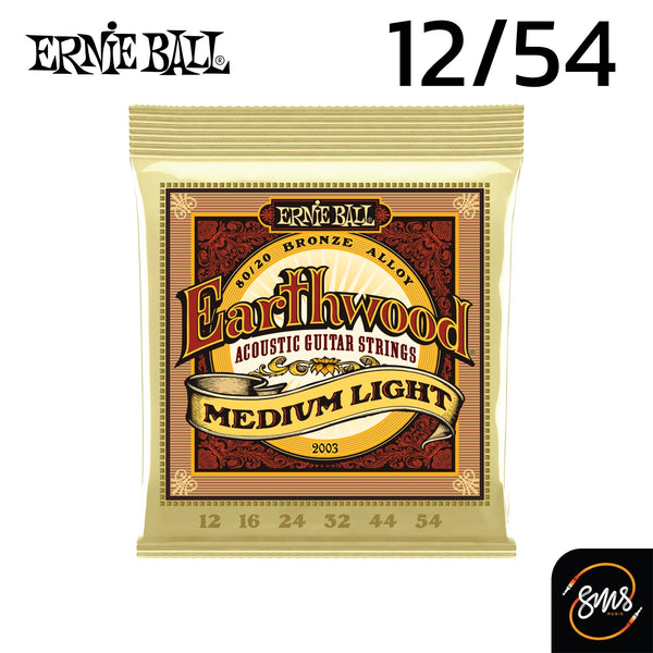 สายกีต้าร์โปร่ง เบอร์12/54 ERNIE BALL EARTHWOOD