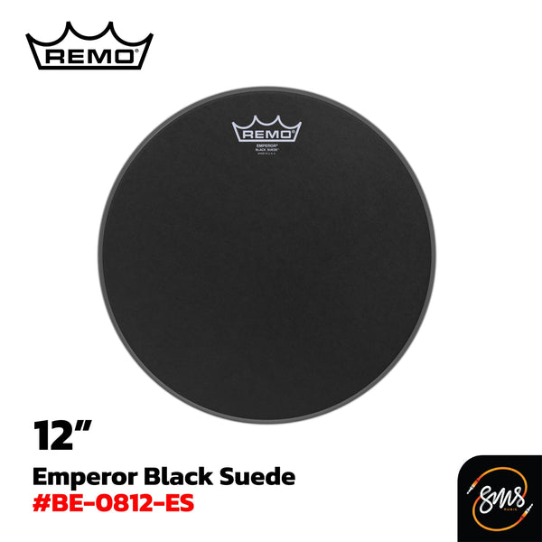 หนังกลอง Remo รุ่น EMPEROR® BLACK SUEDE™ (Tom/Snare)