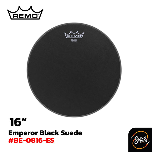 หนังกลอง Remo รุ่น EMPEROR® BLACK SUEDE™ (Tom/Snare)