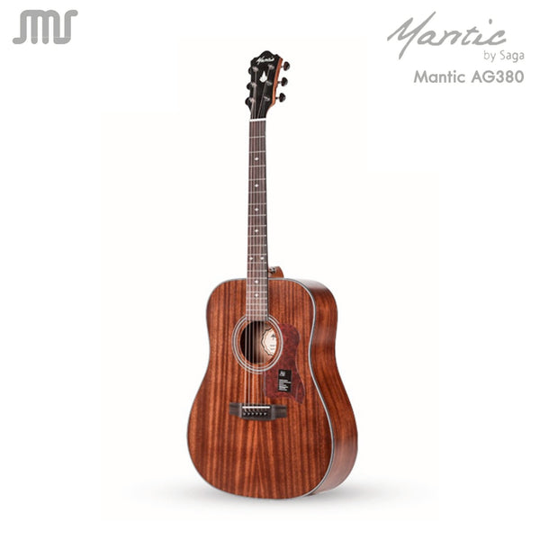 กีต้าร์โปร่ง Mantic รุ่น AG-380 (ไม่เว้า)