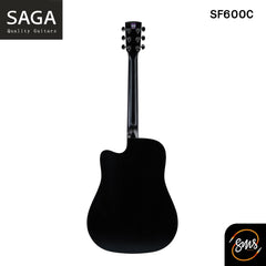 กีต้าร์โปร่ง Saga SF600C สีดำ พร้อม กระเป๋า
