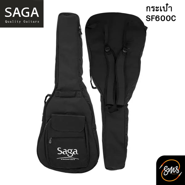 กีต้าร์โปร่ง Saga SF600C สีดำ พร้อม กระเป๋า