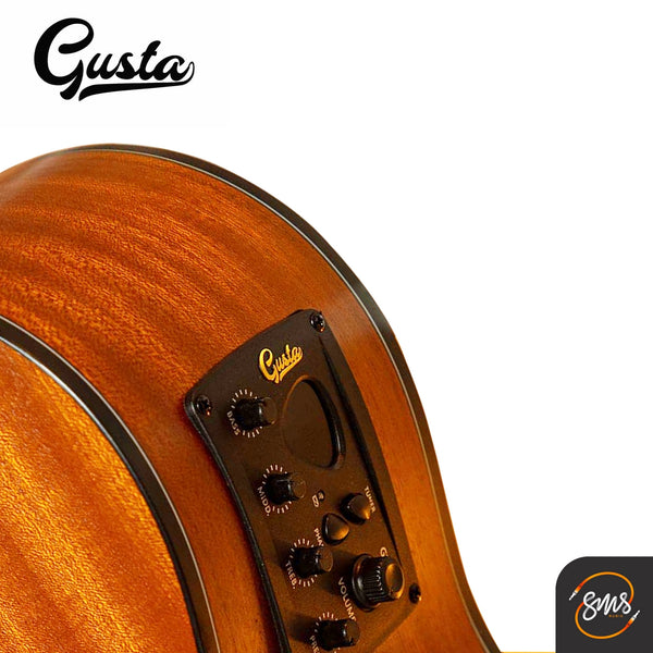 กีต้าร์โปร่งไฟฟ้า Gusta OM1CE II N40