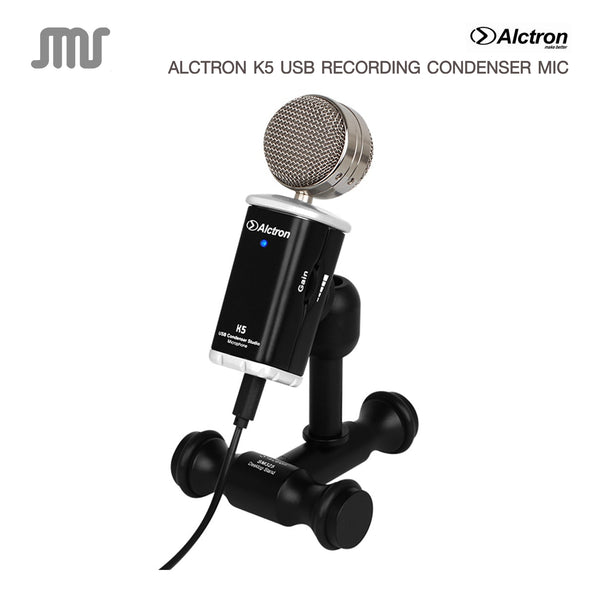 ไมโครโฟนคอนเดนเซอร์ Alctron K5 USB Condenser Studio Mic
