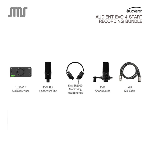 ชุดบันทึกเสียง EVO Start Recording Bundle