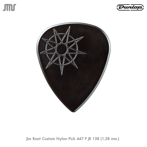 Jim Root Custom Nylon Pick 447 P JR 138 (1.38 mm.) แพค 6