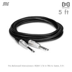 Hosa Pro Balanced Interconnect, REAN 1/4 in TRS to Same