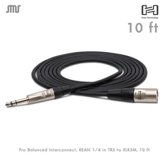 Hosa Pro Balanced Interconnect 1/4 in TRS to XLR3M