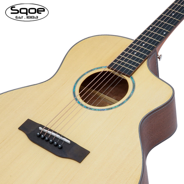 กีต้าร์โปร่งไม้หน้าแท้ Sqoe WD-41-JF