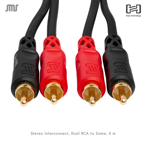 HOSA Stereo Interconnect Dual RCA to Same