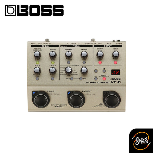 เอฟเฟคกีต้าร์ Boss VE-8 Acoustic Singer