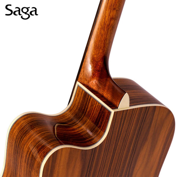 กีต้าร์โปร่งไฟฟ้า Saga SF850CE