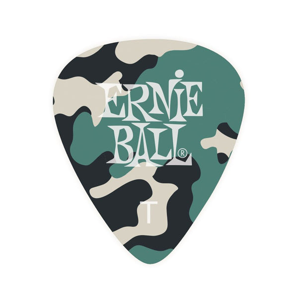 ปิ๊ค ERNIE BALL รุ่น P09221 ลายทหาร CELLULOSE แบบบาง (Thin)