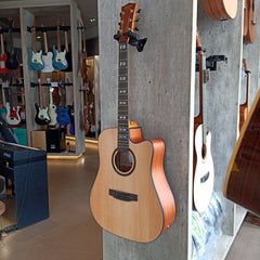 กีต้าร์โปร่งไฟฟ้า Sqoe รุ่น WD-68 EQ (Solid top)