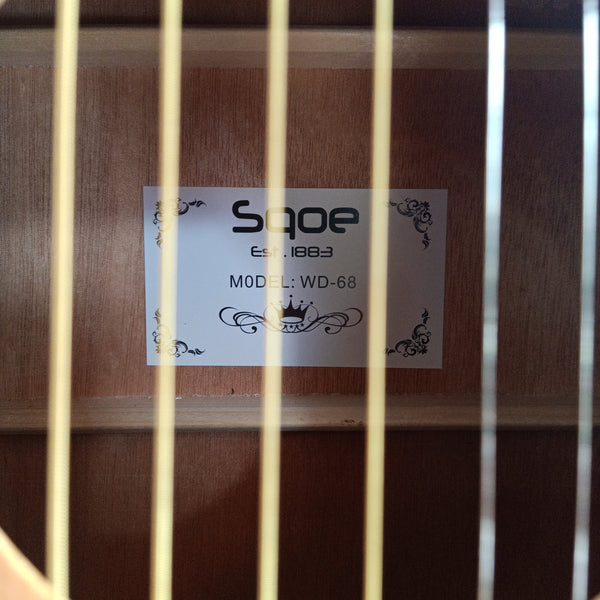 กีต้าร์โปร่งไฟฟ้า Sqoe รุ่น WD-68 EQ (Solid top)