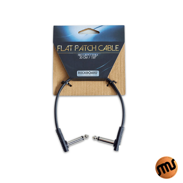สายแจ็กพ่วงเอฟเฟค Rockboard by Warwick รุ่น Flat Patch Cable BLK