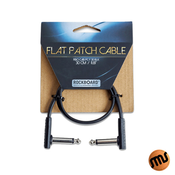 สายแจ็กพ่วงเอฟเฟค Rockboard by Warwick รุ่น Flat Patch Cable BLK