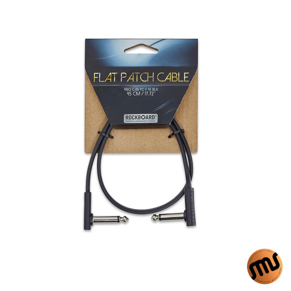 สายแจ็กพ่วงเอฟเฟค Rockboard by Warwick รุ่น Flat Patch Cable BLK