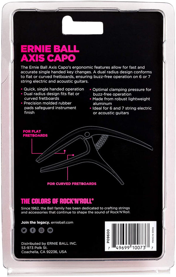 คาโป้ Ernie Ball รุ่น Axis Capo แบบโลหะอลูมิเนียม