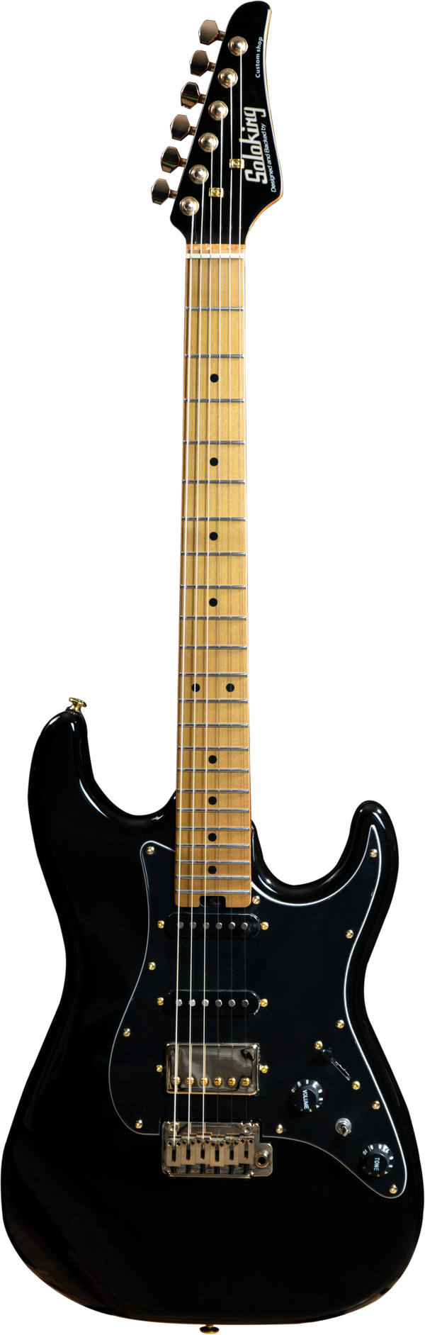 Soloking MS-1 Classic Roasted Maple FB with Gold Hardware HSS Black Beauty