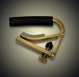 Shubb Original Capo for Steel String Guitar Brass - C1b