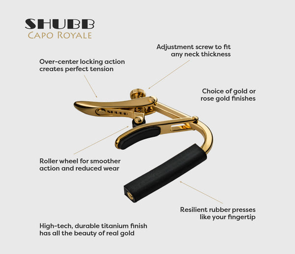 Shubb Capo Royale for Steel String Guitar - C1g