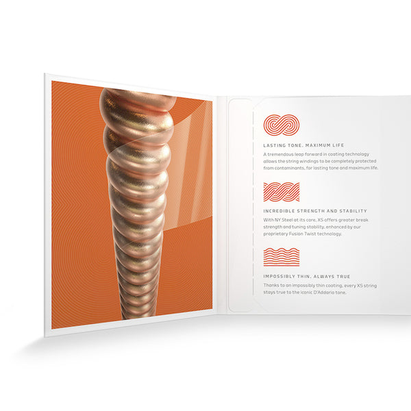 สายกีต้าร์โปร่ง D'Addario 10/47 รุ่น Extra Light Phosphor Bronze