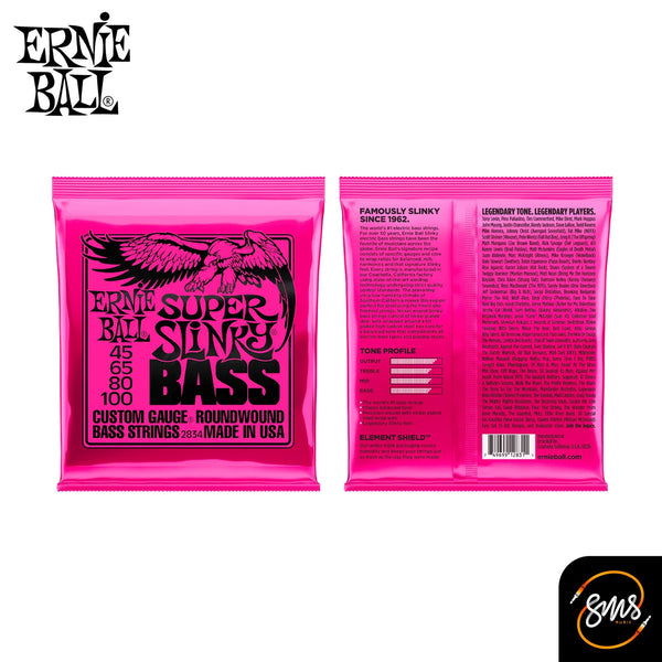 สายกีตาร์เบส Ernie Ball Slinky Nickel รุ่น 2834 (4 สาย) 45/100