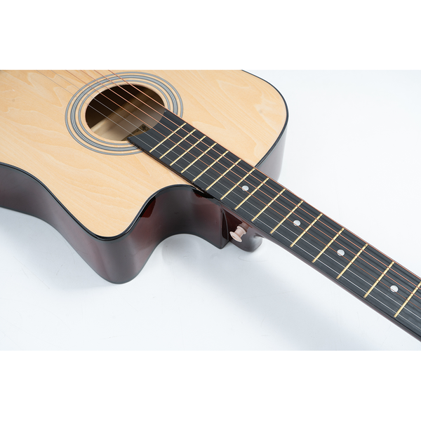 Passion กีต้าร์โปร่ง รุ่นBeginner PS-38R ขนาด 38 นิ้ว แถมฟรีเหล็กขันคอ