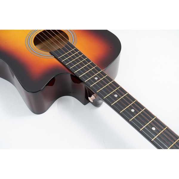 Passion กีต้าร์โปร่ง รุ่นBeginner PS-38R ขนาด 38 นิ้ว แถมฟรีเหล็กขันคอ