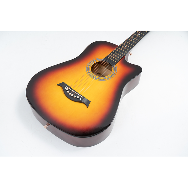 Passion กีต้าร์โปร่ง รุ่นBeginner PS-38R ขนาด 38 นิ้ว แถมฟรีเหล็กขันคอ