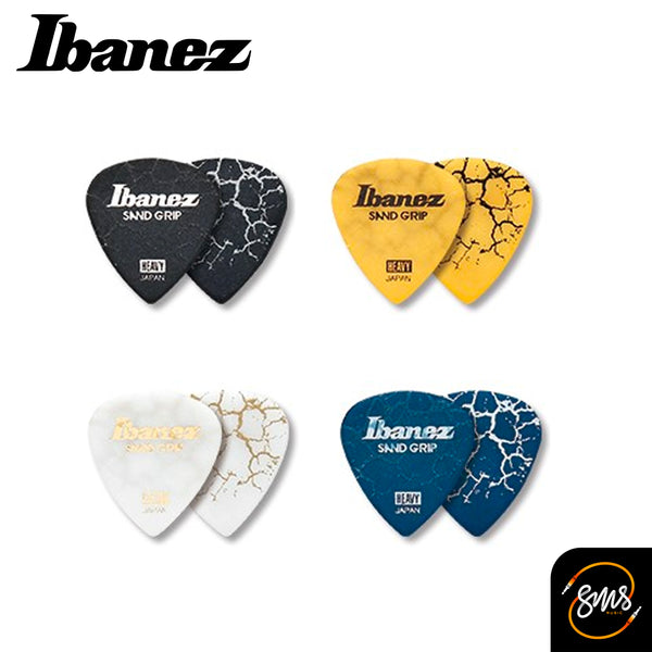 ปิ๊กกีต้าร์ Ibanez Sand Grip ลายแตก
