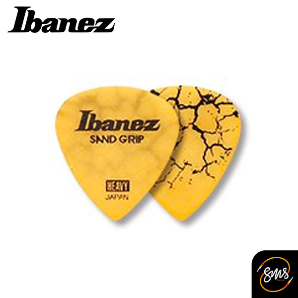 ปิ๊กกีต้าร์ Ibanez Sand Grip ลายแตก