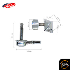ลูกบิดกีต้าร์โปร่งฝาครอบ Fortis LS-828