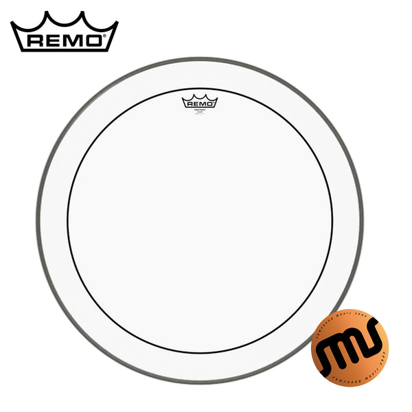 หนังกระเดื่องกลอง Remo รุ่น PINSTRIPE® CLEAR (หนังกระเดื่อง/BASS DRUMHEAD)