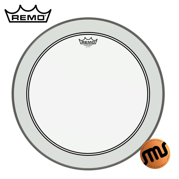หนังกลอง Remo รุ่น POWERSTROKE® P3 CLEAR (หนังกระเดื่อง/BASS DRUMHEAD)