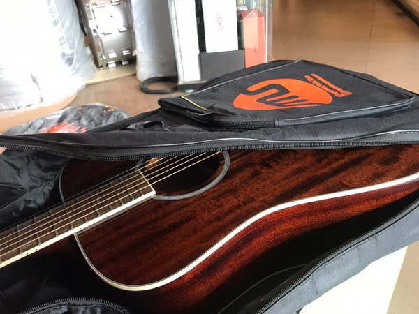 กระเป๋ากีต้าร์โปร่งบุฟองน้ำ Symphony (สกรีนสีส้ม)