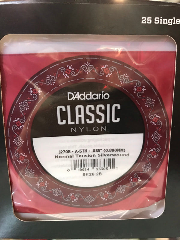 สายกีต้าร์คลาสสิคปลีก D’Addario Nylon