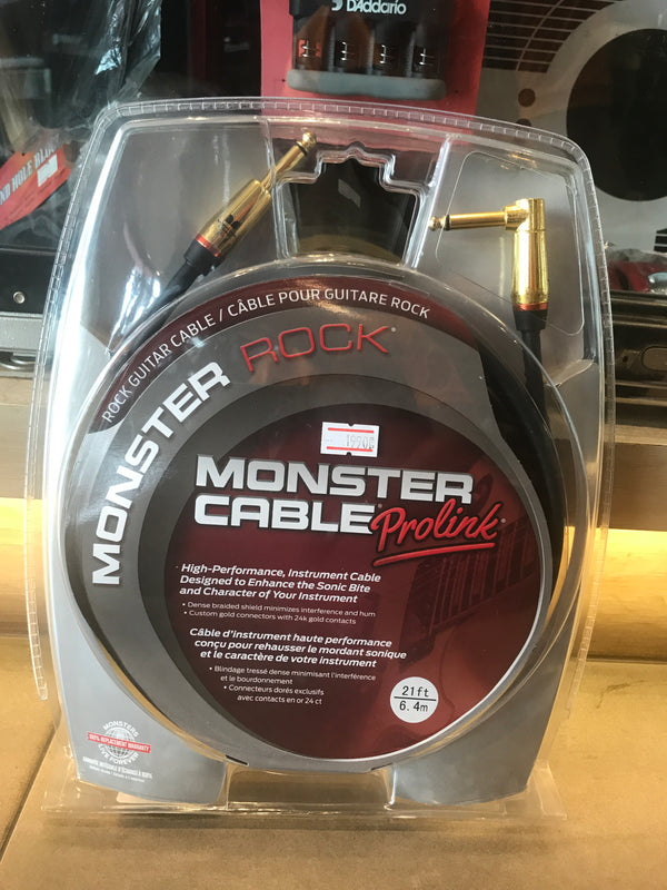 สายแจ็คกีตาร์ Monster Rock หัวตรง-หัวงอ