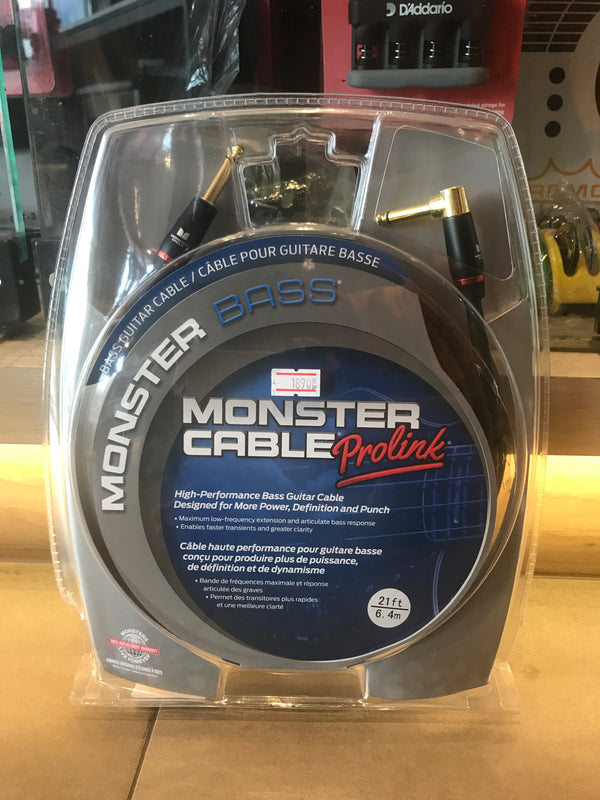 สายแจ็คเบส Monster Bass หัวตรง-หัวงอ