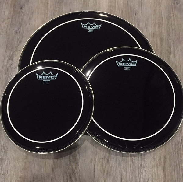 หนังกลอง Remo Pinstripe Ebony