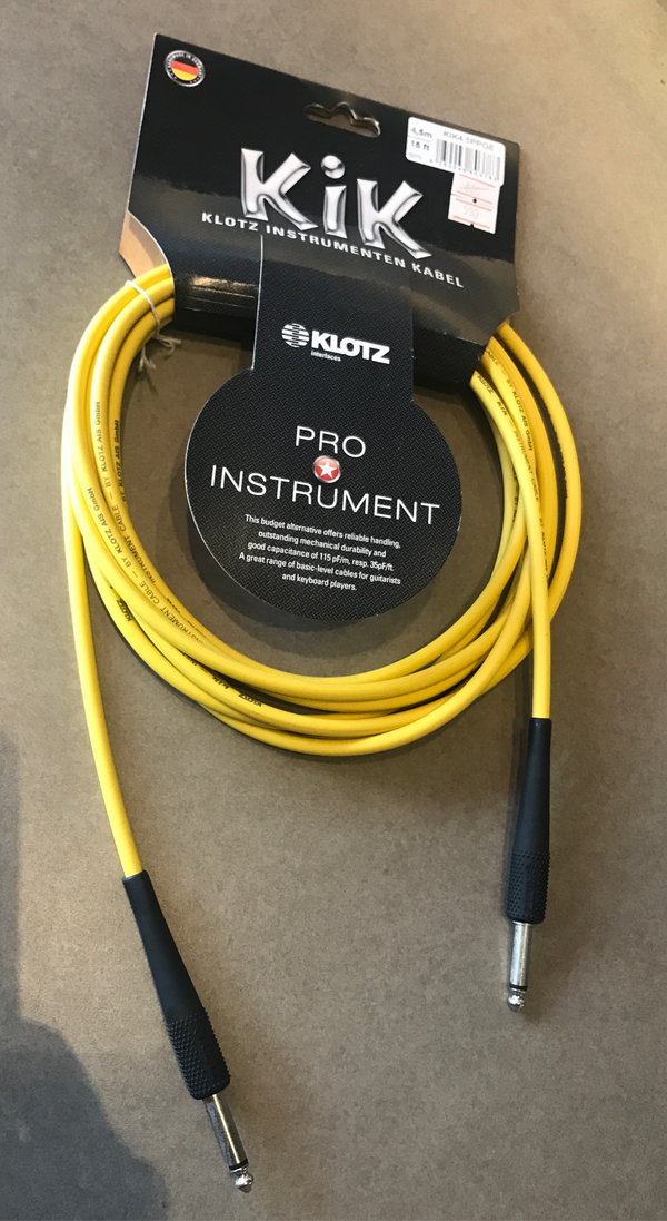 สายแจ็ค Klotz ขนาด 4.5 เมตร หัวตรง-หัวตรง