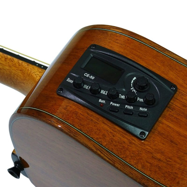 กีต้าร์โปร่งไฟฟ้า Paramount Acoustic Guitar รุ่น A2016 (Top Solid) ไม้หน้าแท้