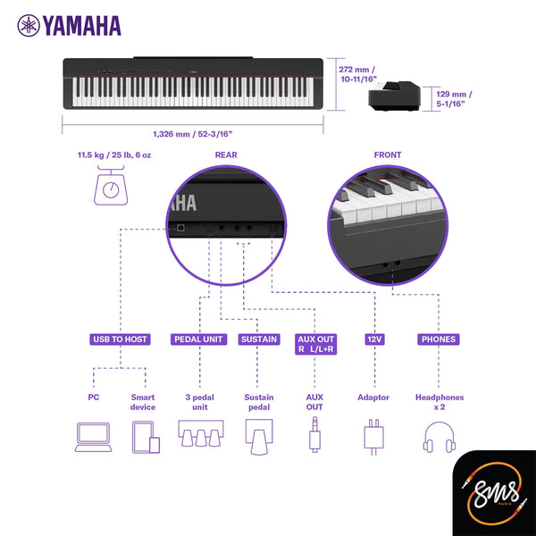 เปียโนไฟฟ้า Yamaha P-225