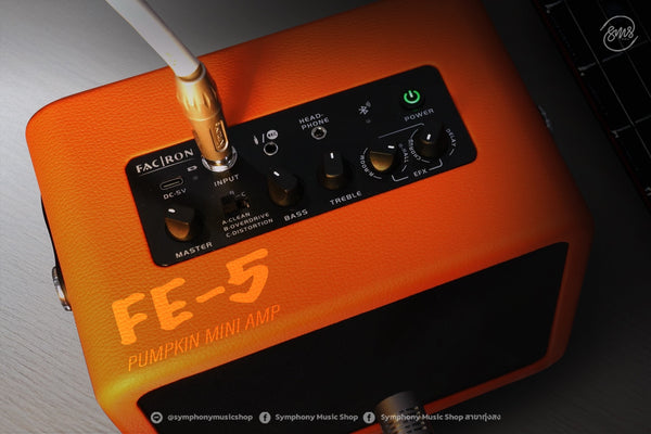 Facron FE5 แอมป์กีต้าร์ ขนาด 5 วัตต์ มีแบตในตัว เอฟเฟคในตัว