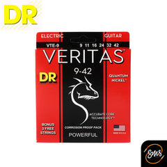 สายกีต้าร์ไฟฟ้า DR Strings VERITAS Electric 9-42